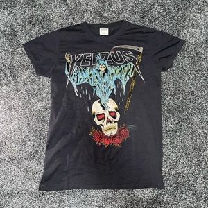 Men’s grey yeezus tour t shirt size medium